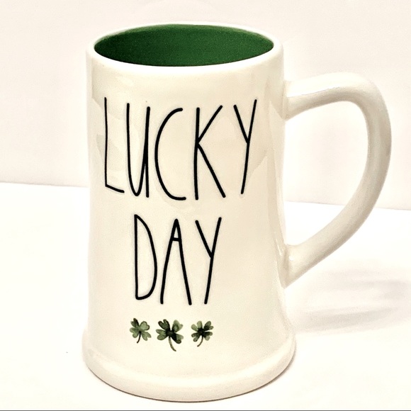 Rae Dunn LUCKY DAY Tall Mug